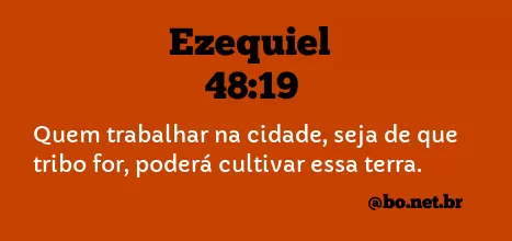 Ezequiel 48:19 NTLH