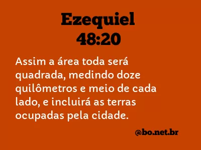Ezequiel 48:20 NTLH