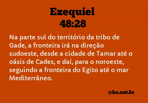 Ezequiel 48:28 NTLH