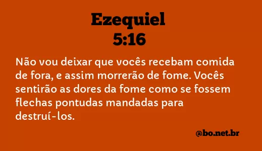Ezequiel 5:16 NTLH