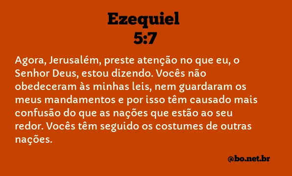 Ezequiel 5:7 NTLH