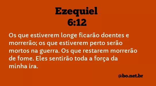 Ezequiel 6:12 NTLH