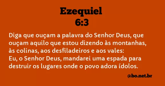 Ezequiel 6:3 NTLH