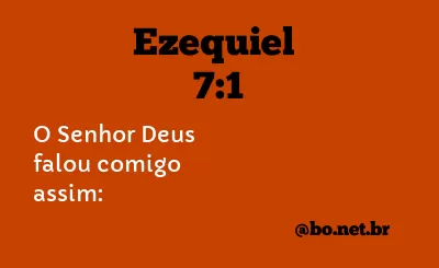 Ezequiel 7:1 NTLH