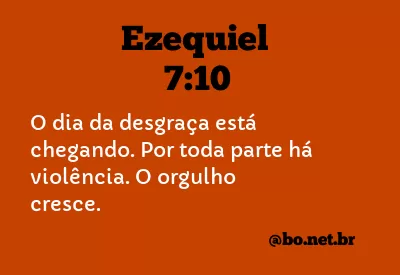 Ezequiel 7:10 NTLH
