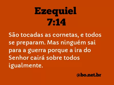Ezequiel 7:14 NTLH