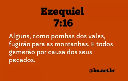 Ezequiel 7:16 NTLH
