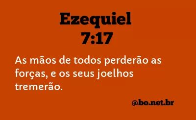 Ezequiel 7:17 NTLH