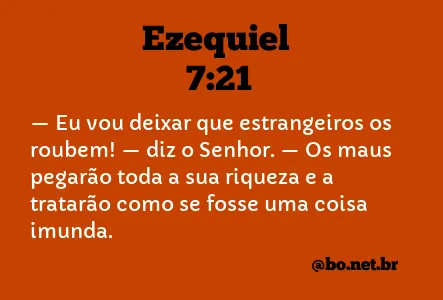 Ezequiel 7:21 NTLH