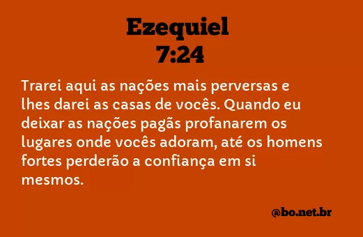 Ezequiel 7:24 NTLH