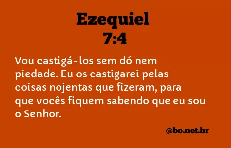 Ezequiel 7:4 NTLH