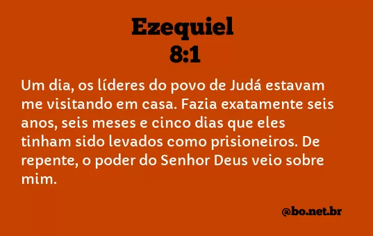 Ezequiel 8:1 NTLH