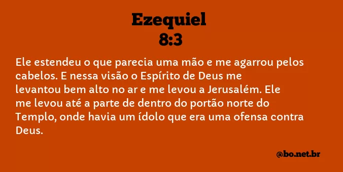 Ezequiel 8:3 NTLH