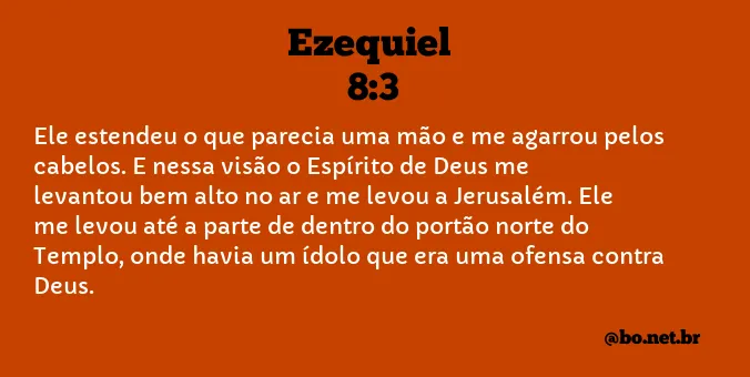 Ezequiel 8:3 NTLH