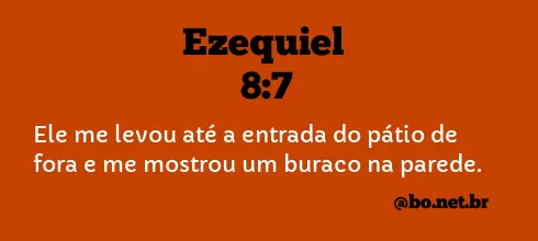 Ezequiel 8:7 NTLH