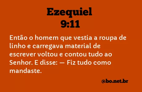 Ezequiel 9:11 NTLH