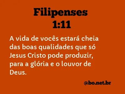 Filipenses 1:11 NTLH