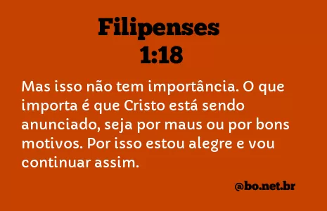 Filipenses 1:18 NTLH