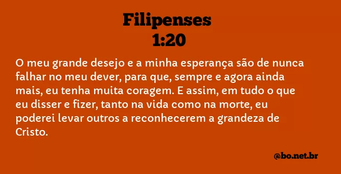 Filipenses 1:20 NTLH