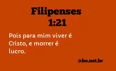 Filipenses 1:21 NTLH