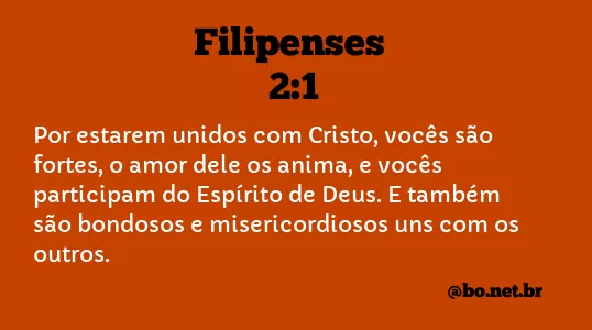 Filipenses 2:1 NTLH
