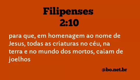 Filipenses 2:10 NTLH