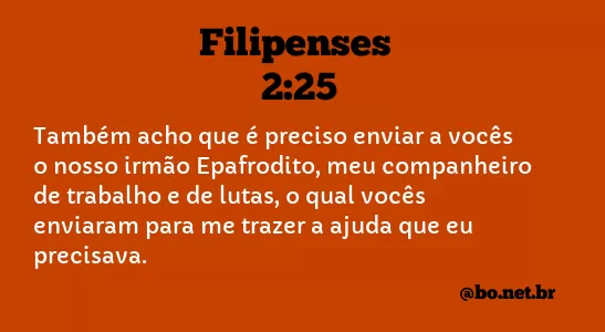 Filipenses 2:25 NTLH