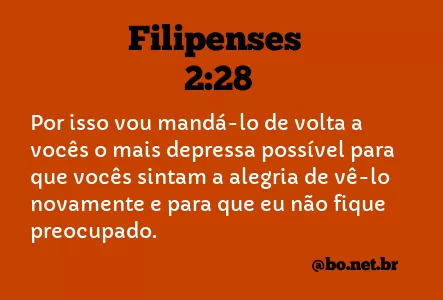 Filipenses 2:28 NTLH