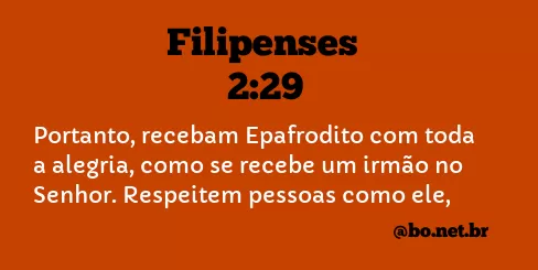 Filipenses 2:29 NTLH