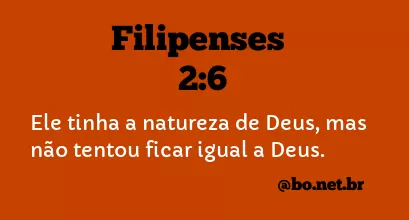 Filipenses 2:6 NTLH