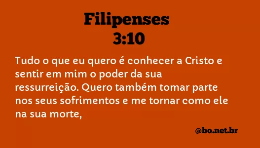 Filipenses 3:10 NTLH