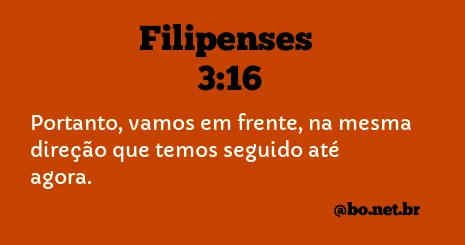 Filipenses 3:16 NTLH