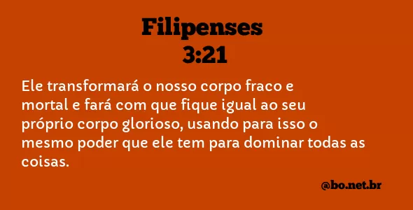Filipenses 3:21 NTLH