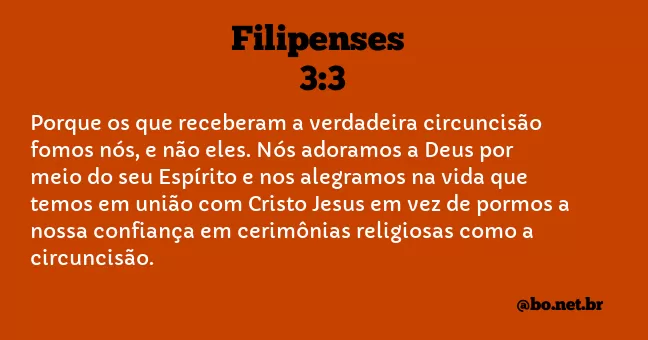 Filipenses 3:3 NTLH
