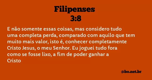 Filipenses 3:8 NTLH