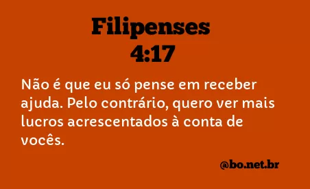 Filipenses 4:17 NTLH