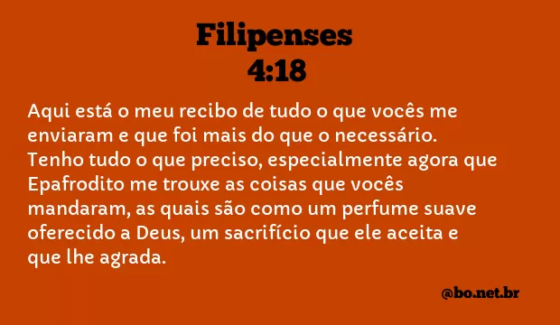 Filipenses 4:18 NTLH