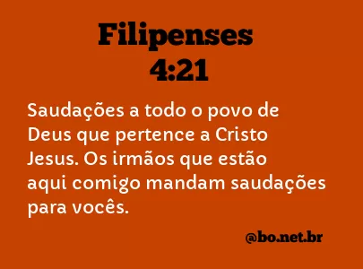 Filipenses 4:21 NTLH