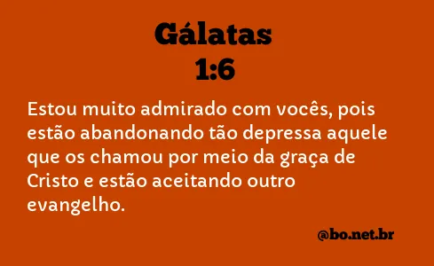 Gálatas 1:6 NTLH