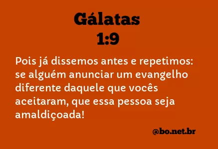 Gálatas 1:9 NTLH
