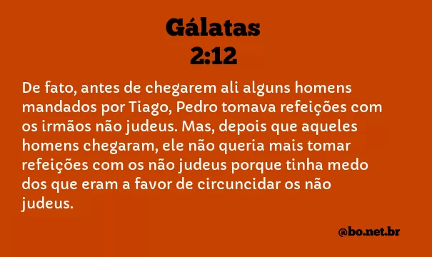 Gálatas 2:12 NTLH
