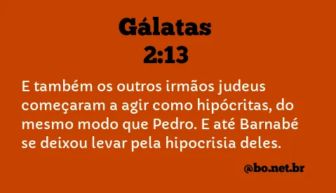 Gálatas 2:13 NTLH