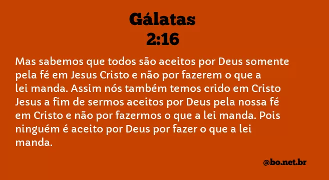 Gálatas 2:16 NTLH