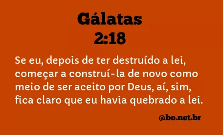 Gálatas 2:18 NTLH