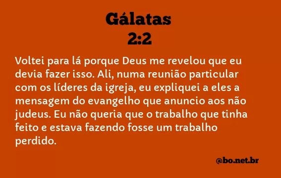 Gálatas 2:2 NTLH