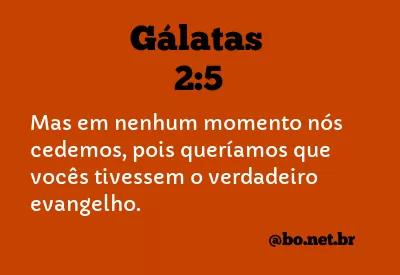 Gálatas 2:5 NTLH