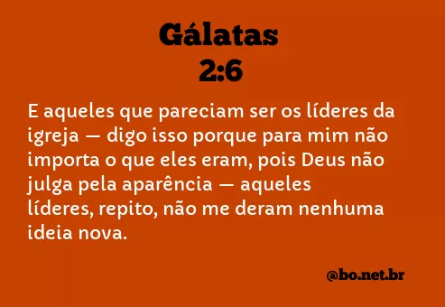 Gálatas 2:6 NTLH