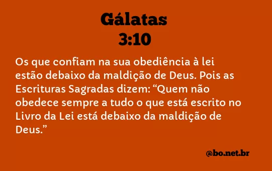 Gálatas 3:10 NTLH