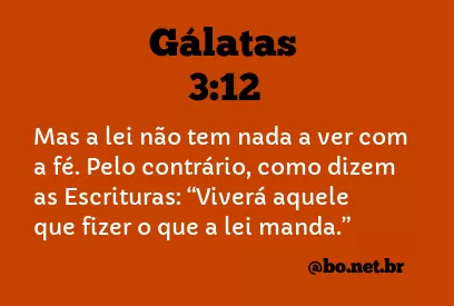 Gálatas 3:12 NTLH