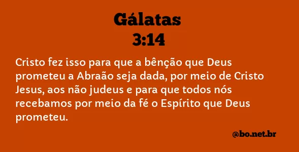 Gálatas 3:14 NTLH